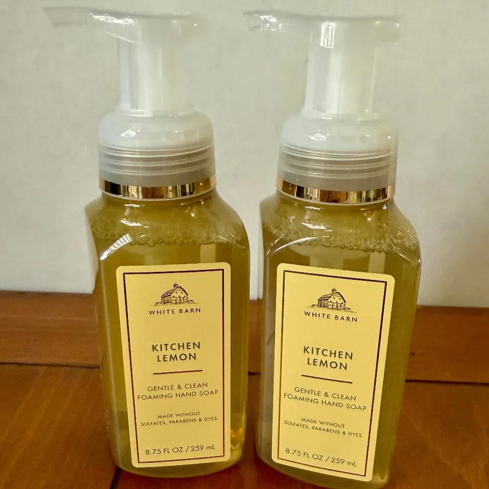 NEW 2-Pc KITCHEN LEMON Foaming Hand Soap Bath & Body Works